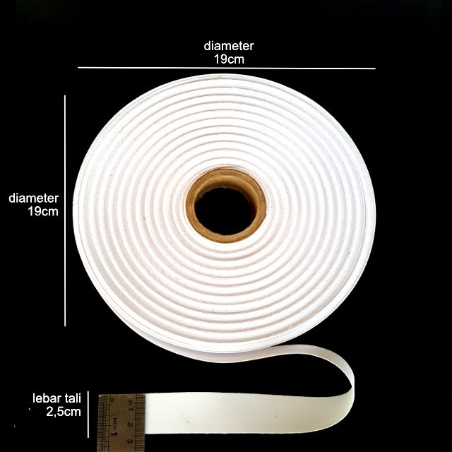 

Bahan Tali Tissue 2,5cm Lanyard Id Card Roll Bahan Tali Pita Tisue ID Card Sublim Printing Gantungan Id Card Tisu 2,5cm