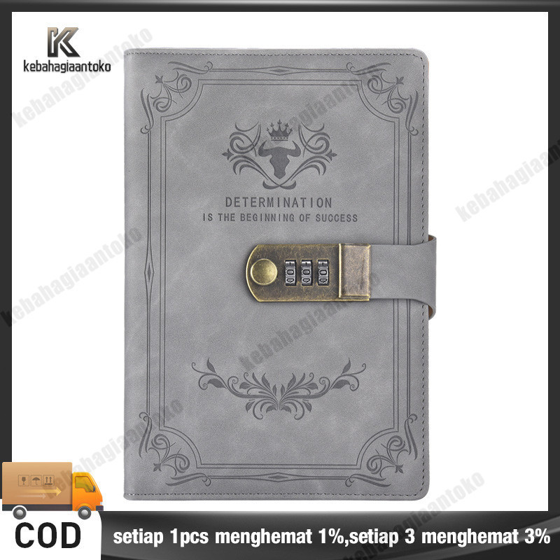 

Buku Catatan Harian Notebook Cover Kulit Kunci Password A5 Dapat di kunci Buku Catatan Kantor Bisnis Harian Kuliah Jurnal aesthetic