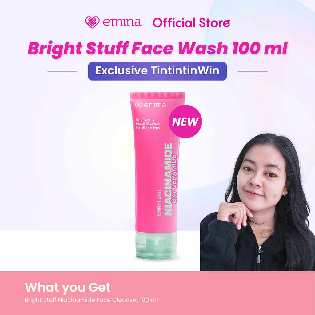 [CREATOR'S PICK] NEW Emina Niacinamide Oxy Ceramide Brightening Face Wash 50ml 100ml - Sabun Muka Ce