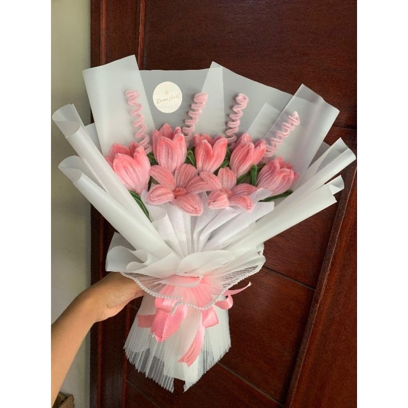 

BUKET KAWAT BULU MEDIUM GRADASI /Buket Ready/Pipe cleaners