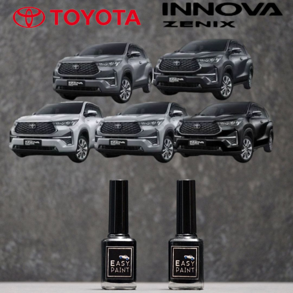 Cat Oles Mobil Black Silver Grey White Toyota Innova Zenix Hitam Putihco