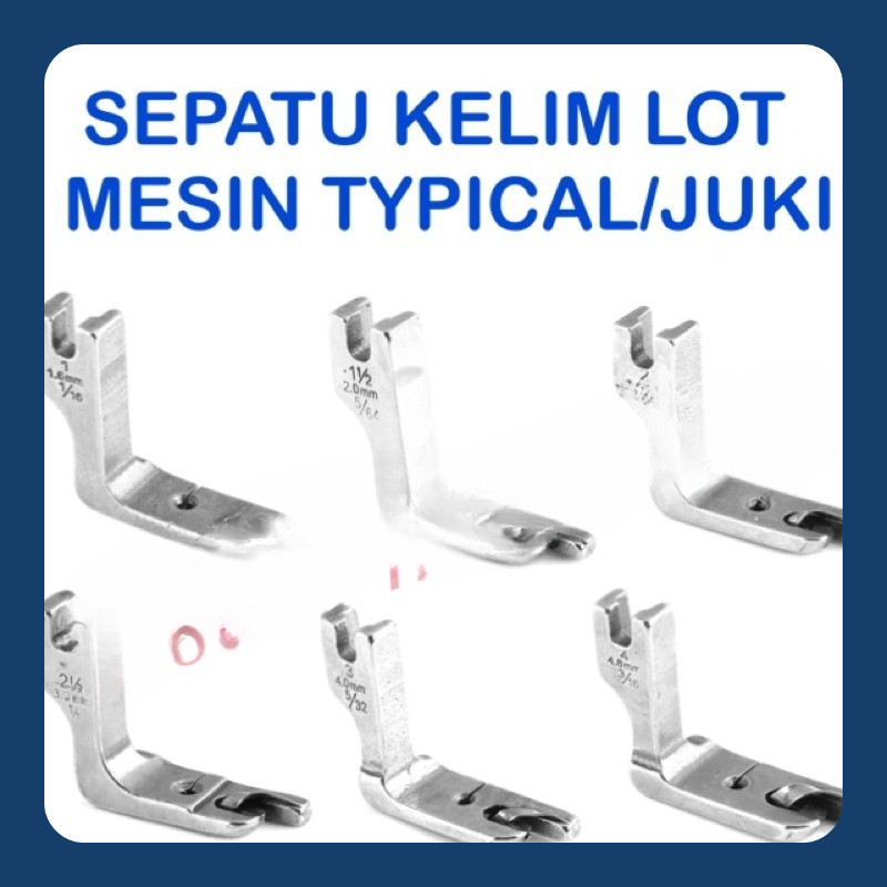 sepatu lot lilit kelim mesin jahit industrial highspeed typical juki jarum 1