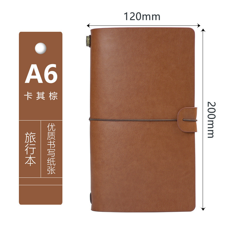 

Creative Notebook Travel Ledger A6 Loose-leaf Simple Diary Retro Portable Ledger