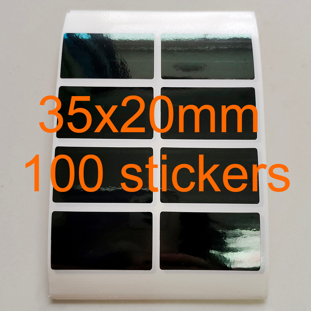 

Pure Black Color Vinyl Security Seal VOID Left If Removed Tamper Evident Label Removal Proof Package Safety Protection Sticker