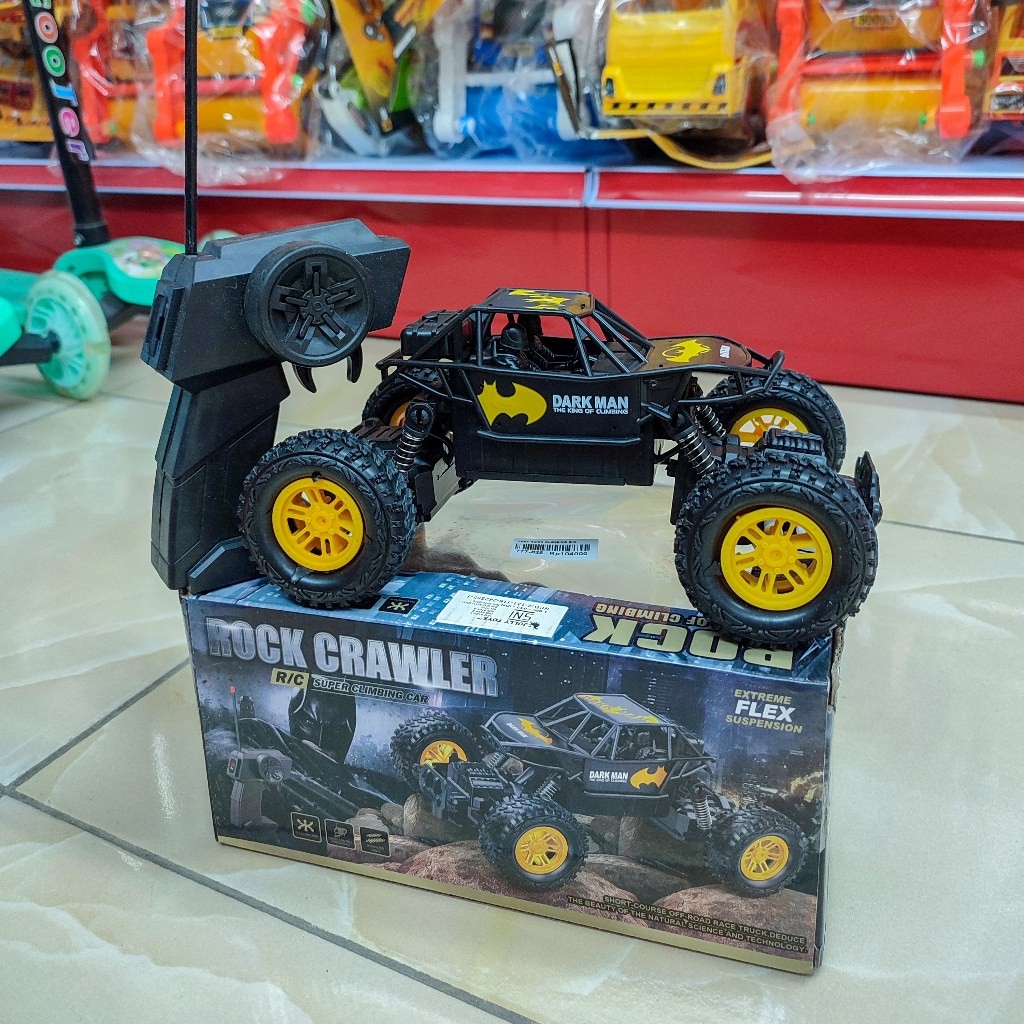 Mainan Mobil Remot Control Rock Crawler 777 625 | RC DC Jeep Crawler Offroad Body Metal Alloy Batman