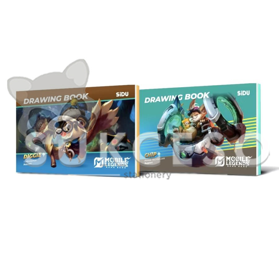 

SIDU Buku Gambar / Drawing Book A4 Isi 10 Lembar Motif Mobile Legend RANDOM Murah