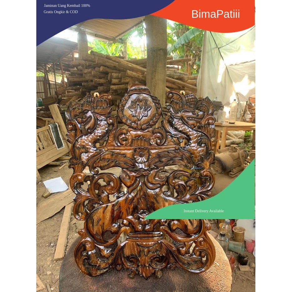 blawong keris isi 3 termurah ukir 2 kepala naga kembar dari kayu mahoni finishingan bk Keris sengkel