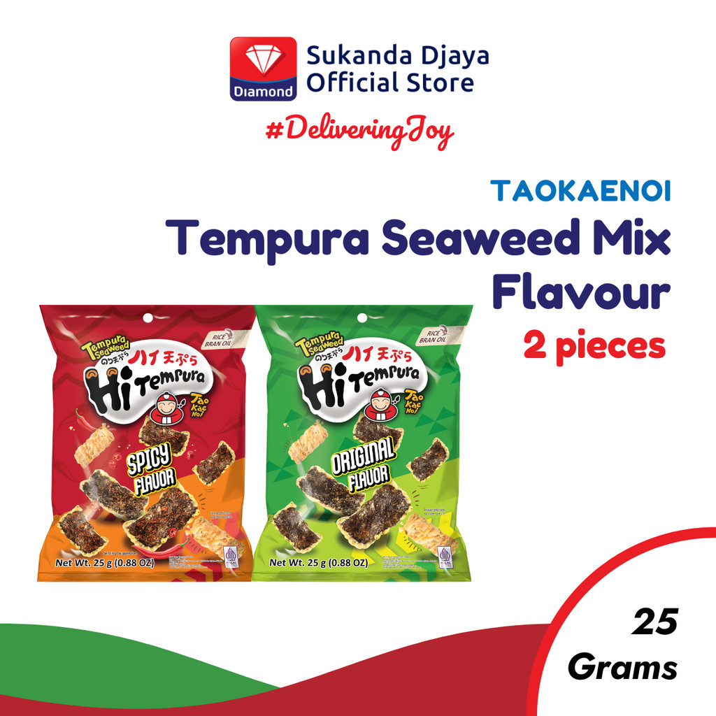 

Tao Kae Noi Rumput Laut Tempura Seaweed Mix Flavour 25 gr