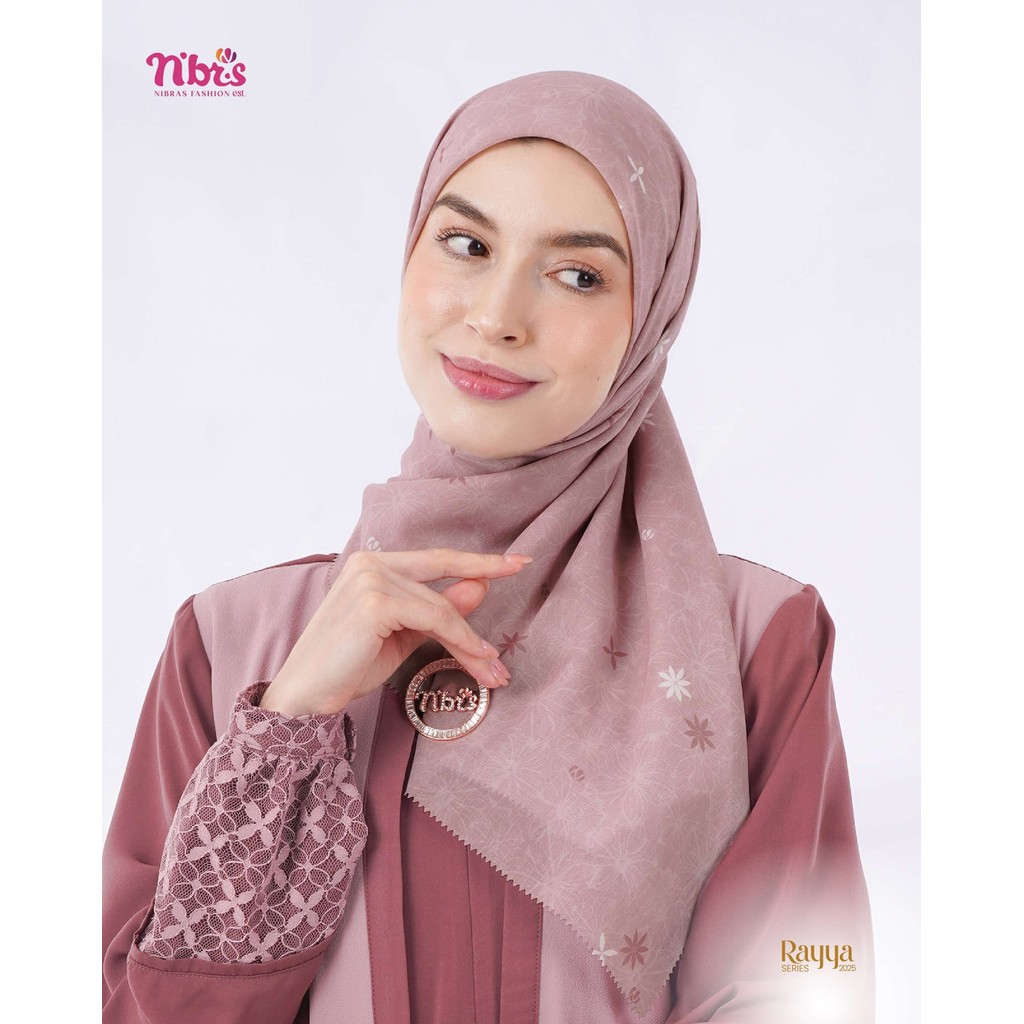 Nabila collection_ hijab nibras Ivory Scarves Hijab Segi Empat Modern Terbaru by Nibras