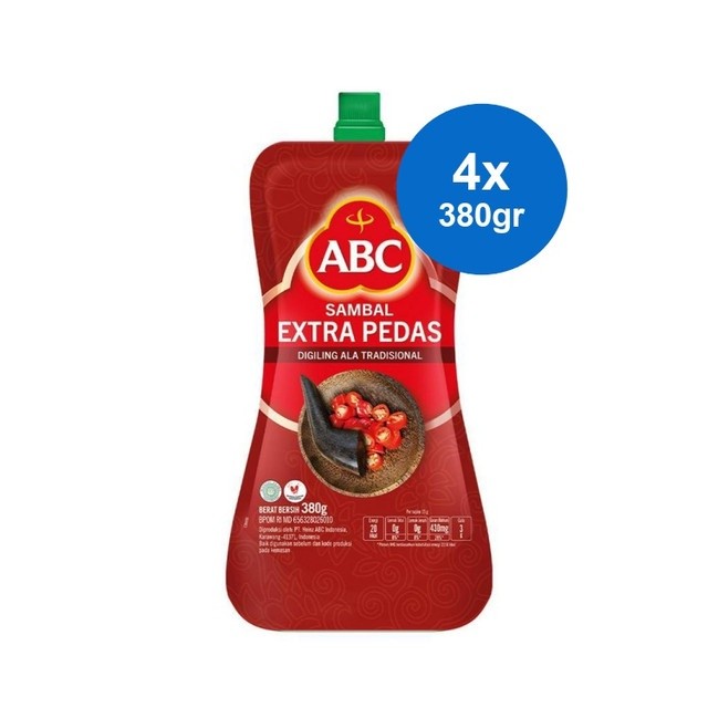 

ABC Sambal Extra Pedas 380 gr x 4