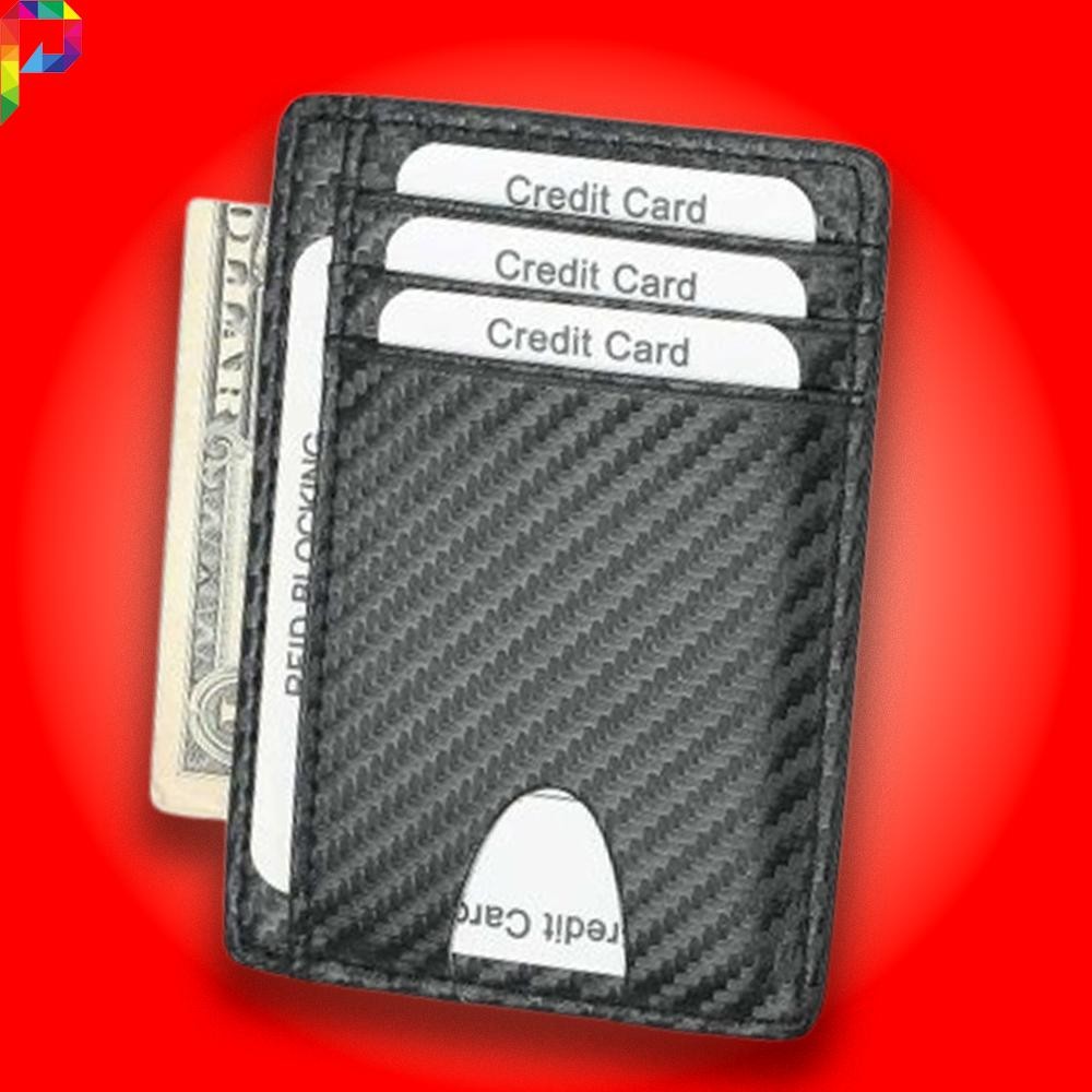 

Dompet Kartu Anti RFID ATM Kartu Kredit Bahan Kulit Slim Design