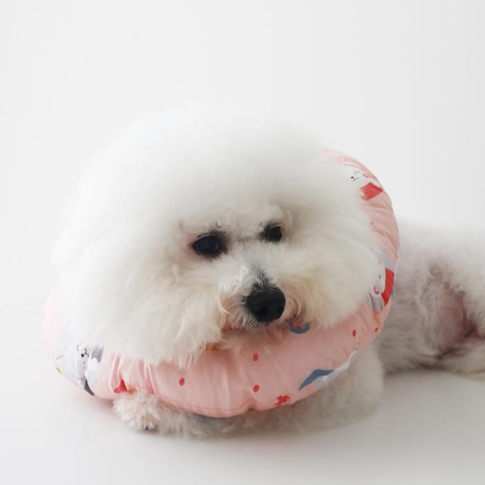 Mumpung Murah WOOFIDOO Pet Cone Pillow Bantal Dog Cat Protective Collar Donat Anjing Kucing - Tosca 