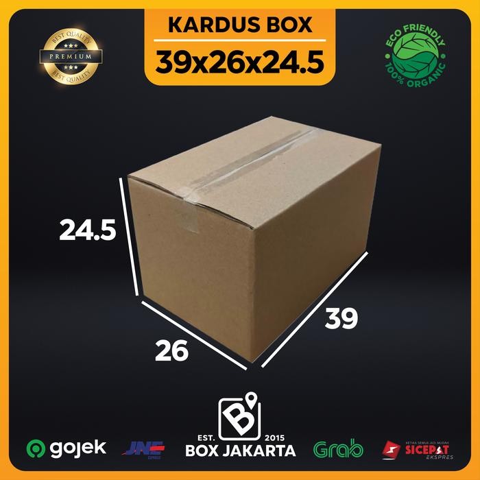 

KARDUS BOX uk 39x26x24,5 CM Kotak Packaging Corrugated SHEET POLOS