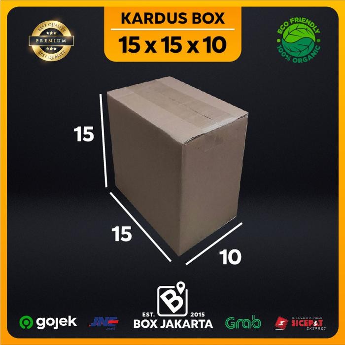 

KARDUS BOX uk 15x15x10 CM Kotak Packaging Corrugated SHEET POLOS