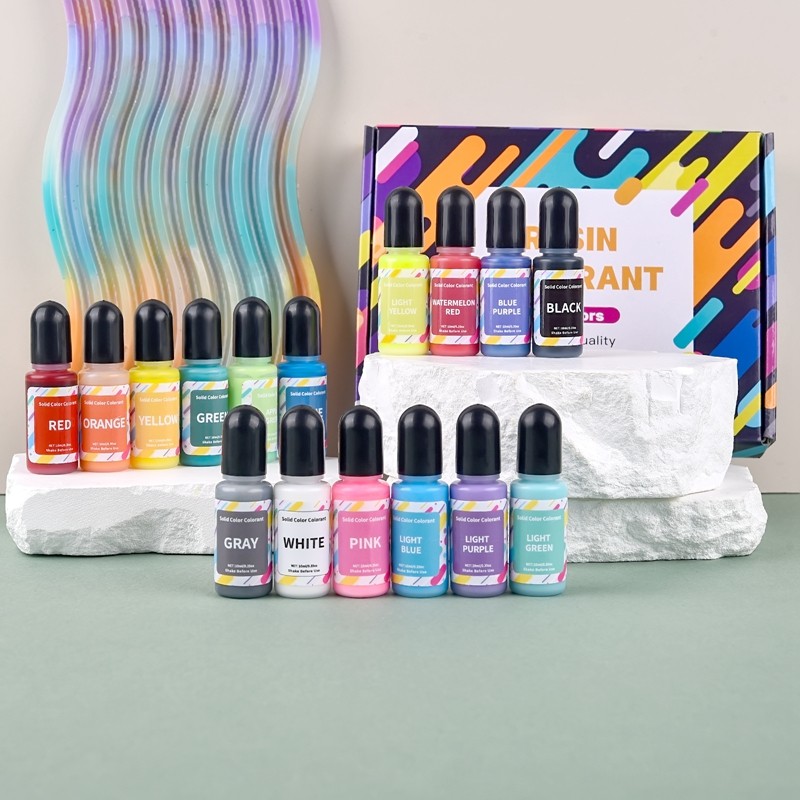 

Liquid Epoxy Resin Pigment For Epoxy Resin Glue Dye Transparent Color/Solid Color/Pearl Color For DIY Resin Art Jewelry Making