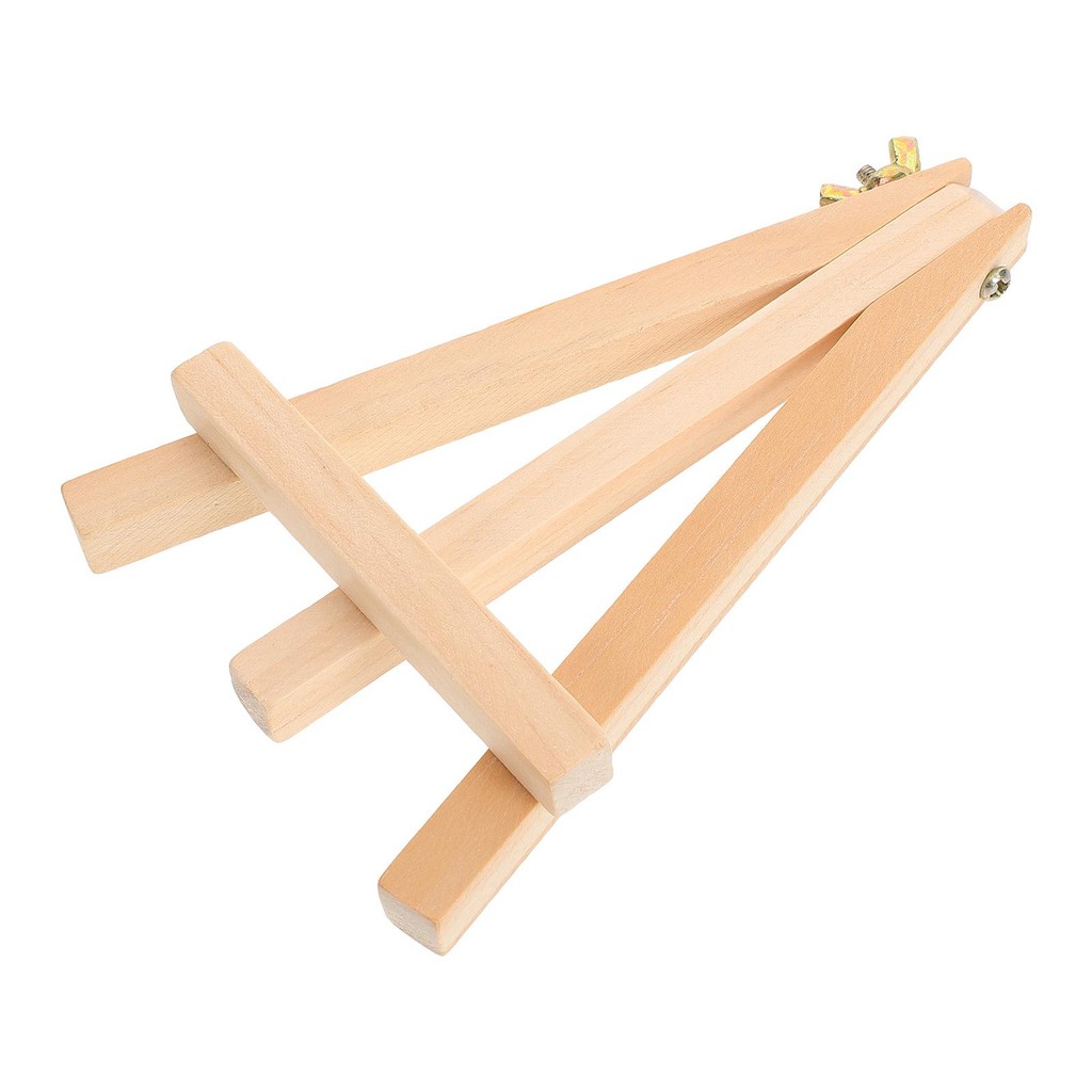 

Small Easel Display Frame Table Top Easels for Painting Mini Frames Bracket Beechwood Sturdy Tripod