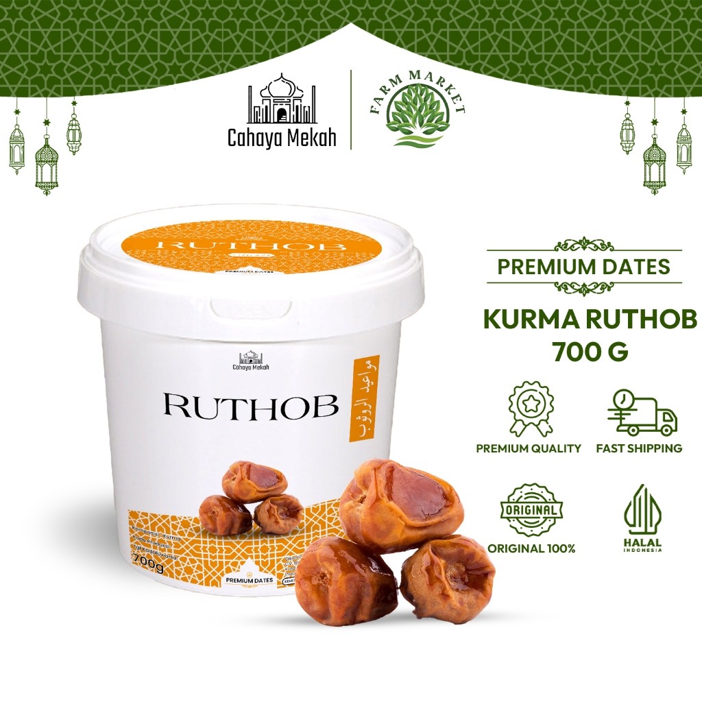 

Cahaya Mekah Kurma Ruthob 700gr Ember