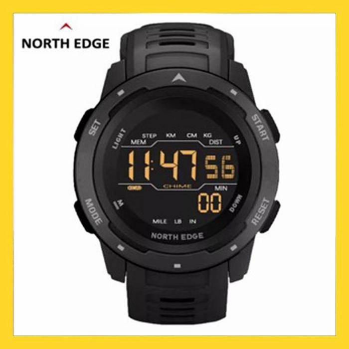 NORTH EDGE MARS Original Sport Watch WATERPROOF 50M Outdoor Smartwatch - Hitam