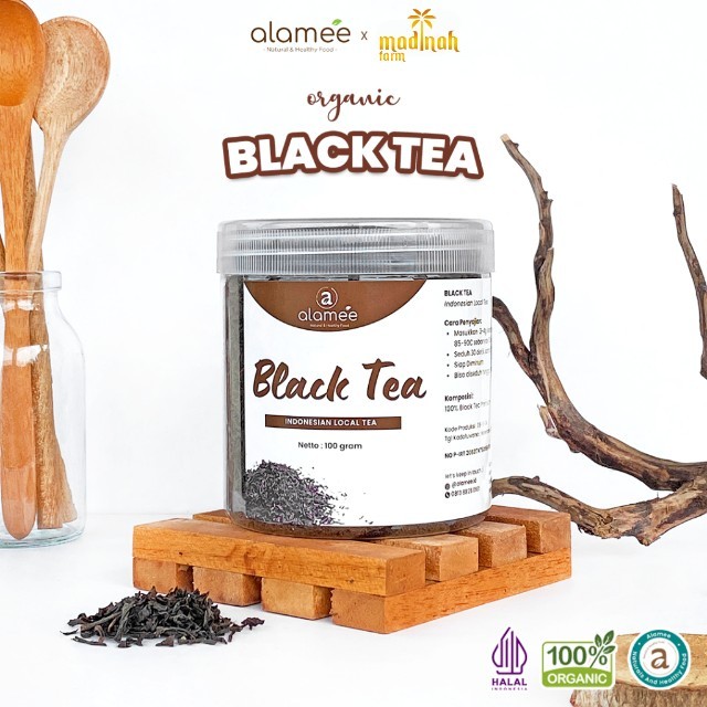 

Black Tea Teh Organic Bunga Kering Hitam Dried Alami Organik Herbal 25gr madinah