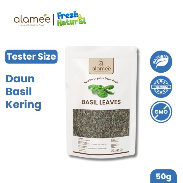 

ALAMEE Daun Basil Kering Bumbu Masak Kering Dapur Dried Leaf Murni Asli Masakan Instan Organik fresh and natural