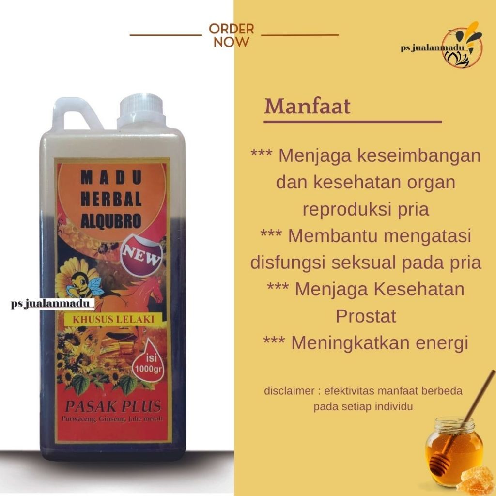 

Madu Herbal Pasak Plus kemasan 1 kg