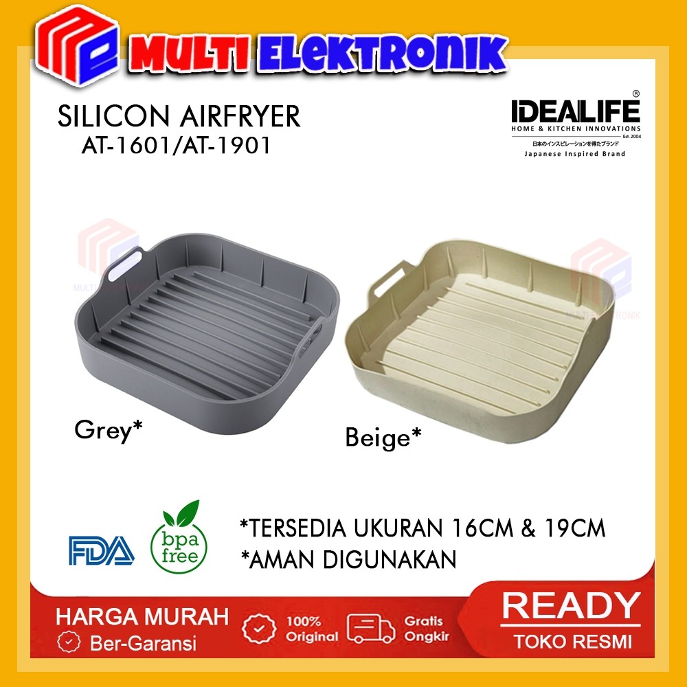 IDEALIFE Air Fryer Silicon - Basket Keranjang Baskom Air Fryer Silikon