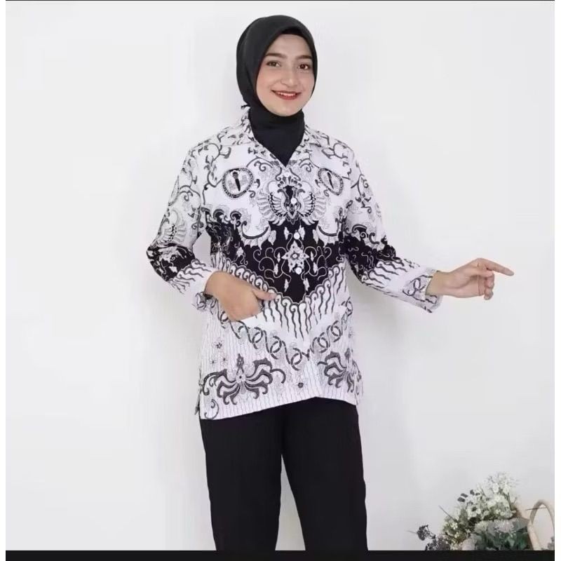 FREE ONGKIR Baju PGRI Wanita Terbaru 2022 Lapis Furing - Batik PGRI Pria Wanita Terbaru 2022