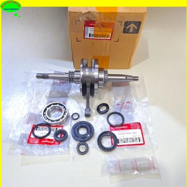 Kruk as assy K44 plus bearing kruk as set + seal komplit Honda Beat Pop K44