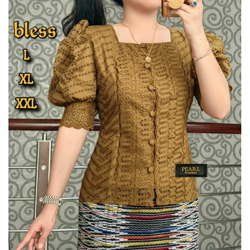 DIKYs BLUS KATUN BANGKOK/ATASAN KATUN BOLONG KANCING WANITA TERBARU