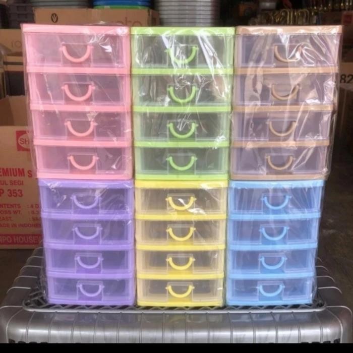 { 5609 } Laci Mini Container Susun 4 Kenzo Viola