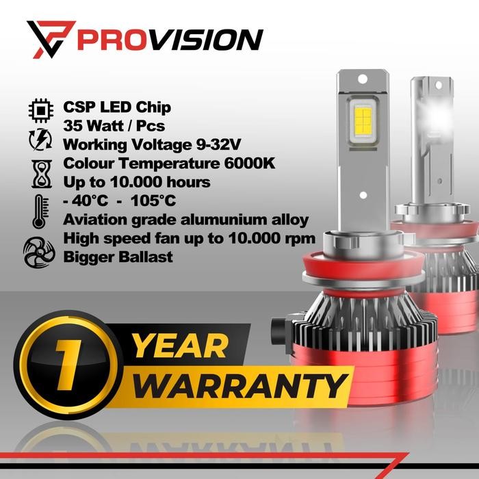 Lampu Depan Mobil Agya Ayla LED PROVISION 2013/2014/2015/2016 35W 55W 65W 85W Headlamp Foglamp High 