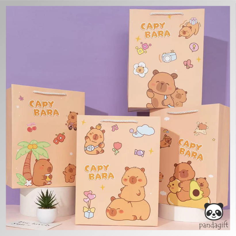

Paperbag Estetik Premium Motif Star / Karakter Kartun Capybara Lucu 33x25x11.5 - GG0614