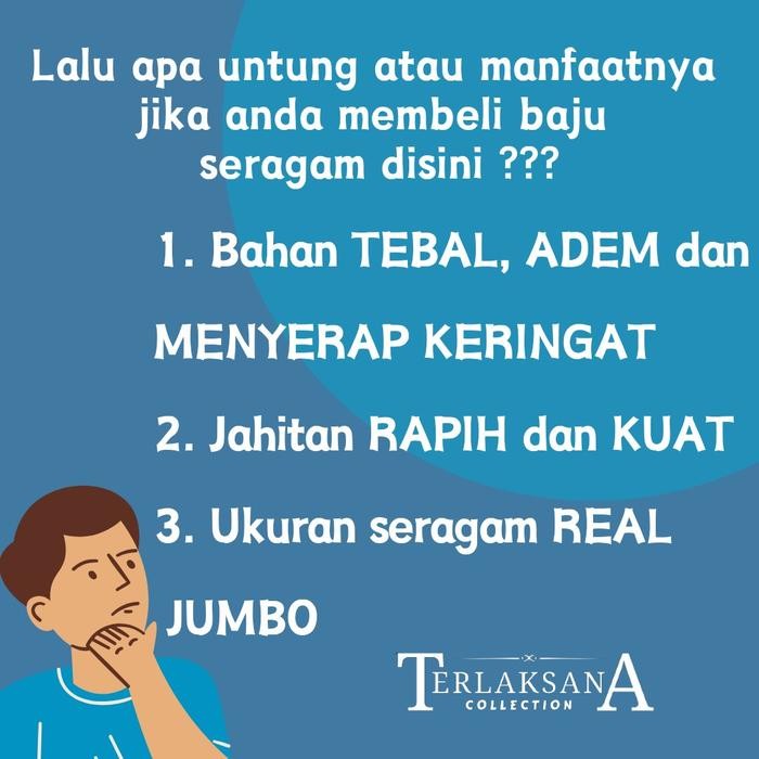 Baju Pramuka Jumbo SMP SMA Seragam Pramuka Twist Pendek - Lengan Pendek, XL