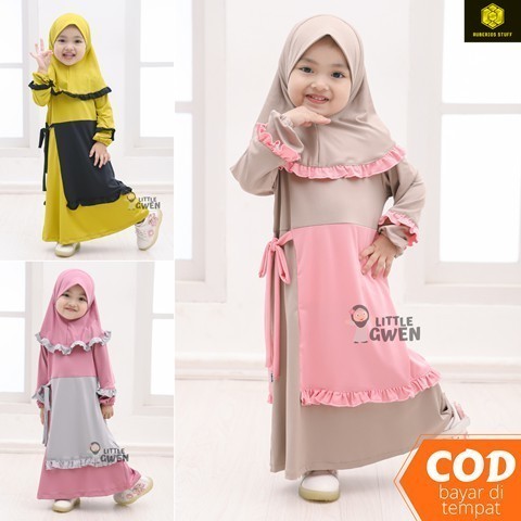 Gamis Kalila By Little Gwen - Little Bee Boutique - Gamis Anak Perempuan - Gamis Anak - Baju