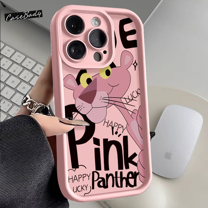 Panter Merah Muda Untuk redmi 13 note 12 13c 13 pro 12 14c 9 11 14 10 8 9a 12c 2022 10c 10s pro plus