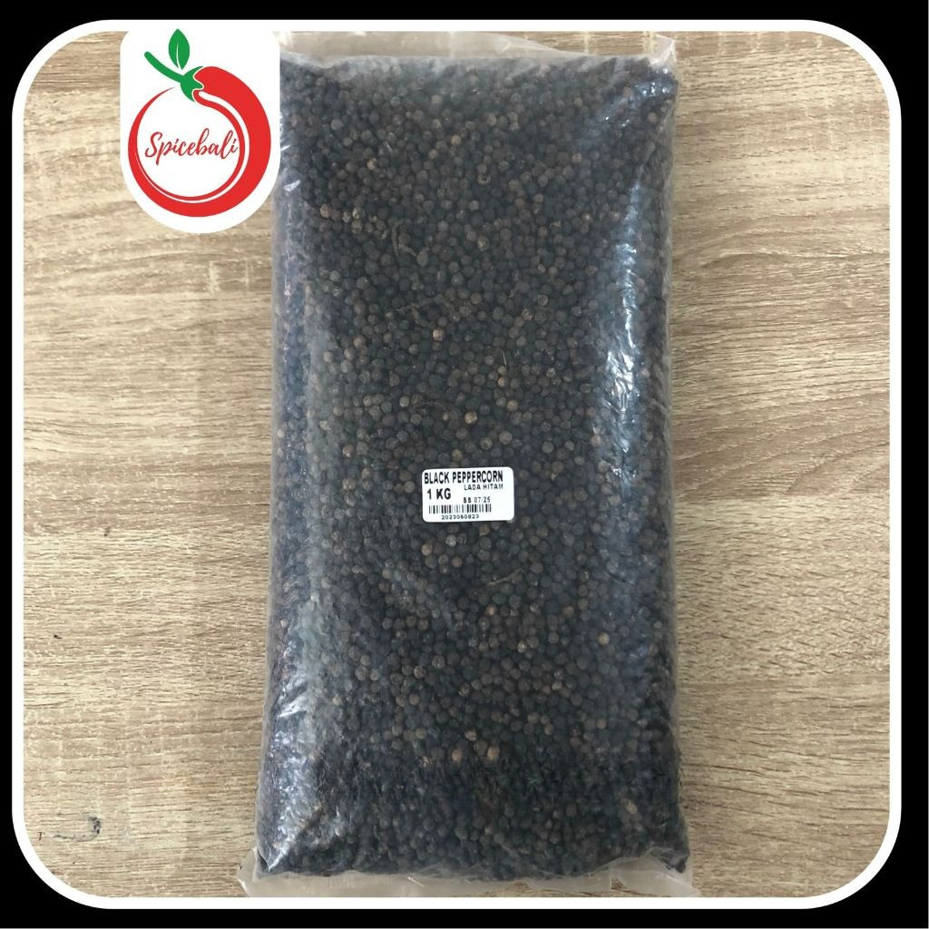 

Merica Hitam Butir Utuh 1 kg / Black Peppercorn 1 kg / Lada Hitam Utuh / Black Pepper Whole