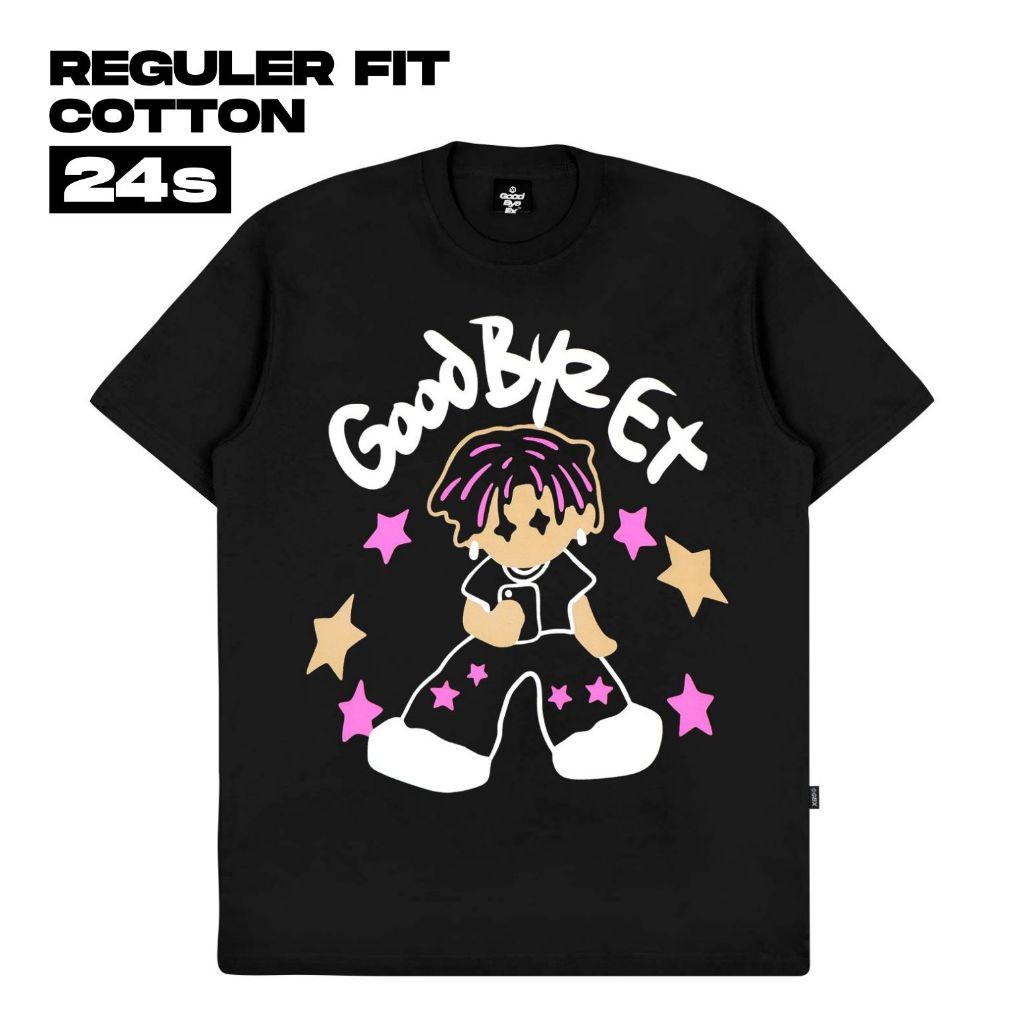 GOOD BYE EX - Tshirt Cotton 24s Mirror Selfie Black
