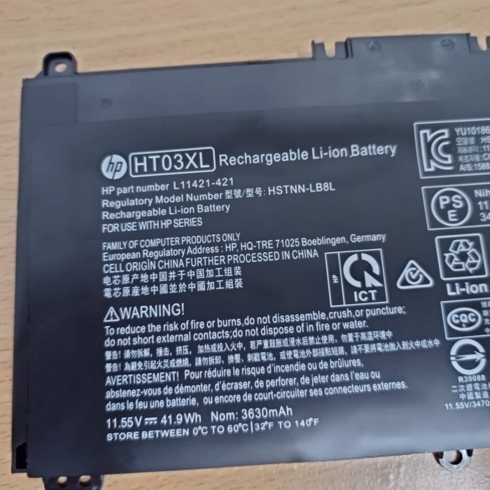 Hp Baterai Laptop Hp 14s-cf1051TU 14s-cf2034TX 14s-cf2508TU tanam