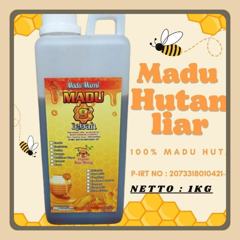 

Madu Hutan Liar 1kg Hutan Sialang Dorsata Asli Murni Raw Honey Original