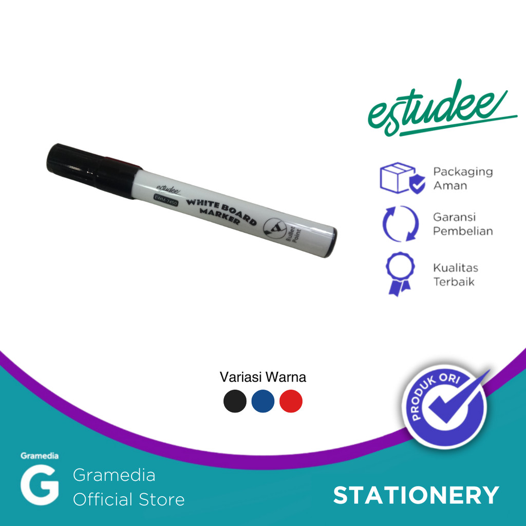 

Spidol Estudee Whiteboard Marker Black