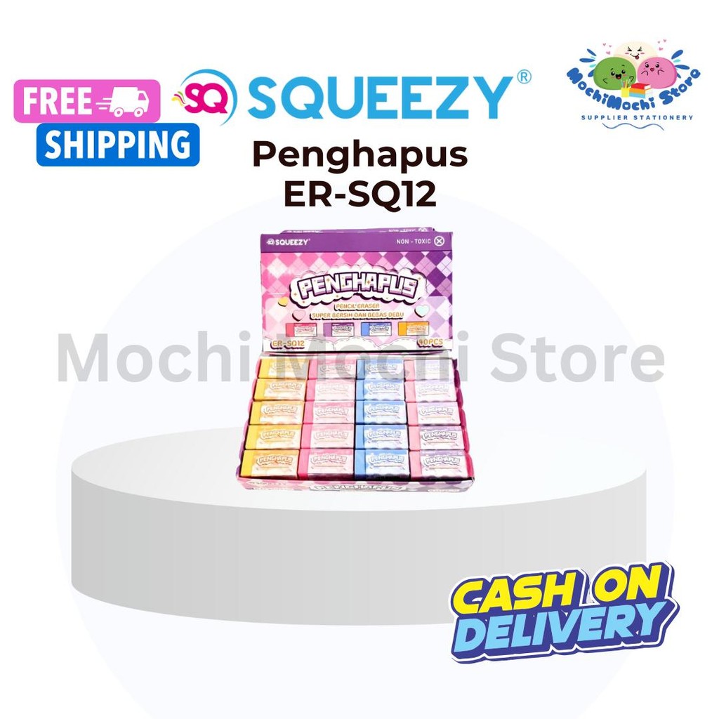 

Penghapus ER-SQ12 | Eraser | Penghapus Pensil Non Toxic | ER-SQ12