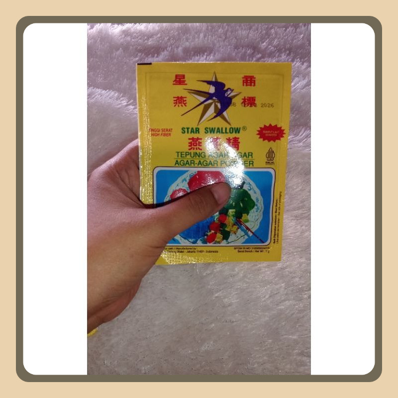 

Agar Agar Swallow Plain Per 1 Box Isi 12