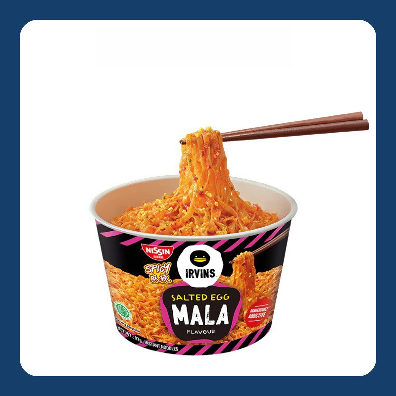 

NISSIN X IRVINS Mala Salted Egg Instant Noodle Bowl