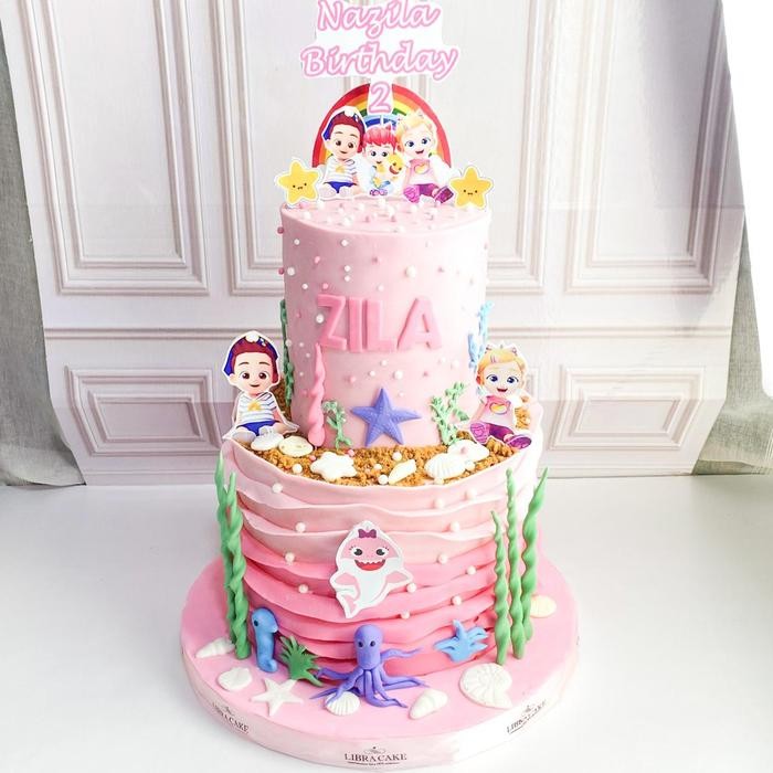 

Kue Ulang Tahun/Birthday Cake/Kue Ultah Tema Baby Shark/Baby Shark Girl/Kue Birthday jakarta Catering Malang DMT
