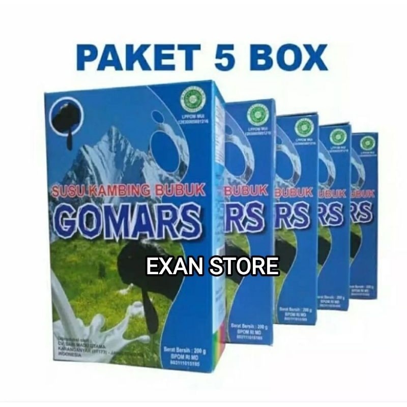 

Paket 5 Susu Kambing Etawa Gomars Gurih Manis