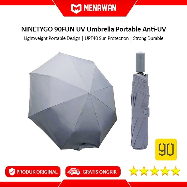 

NinetyGo 90Fun Folding Umbrella Portable Payung Lipat Besar Anti UV Original