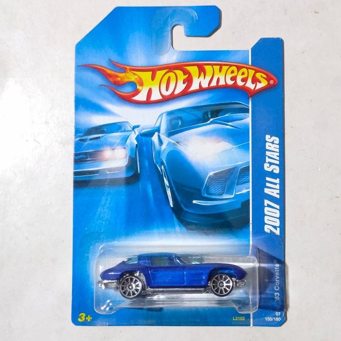 TR99 Hotwheels Hot Wheels 63 Corvette Split Window biru 2007 All Stars