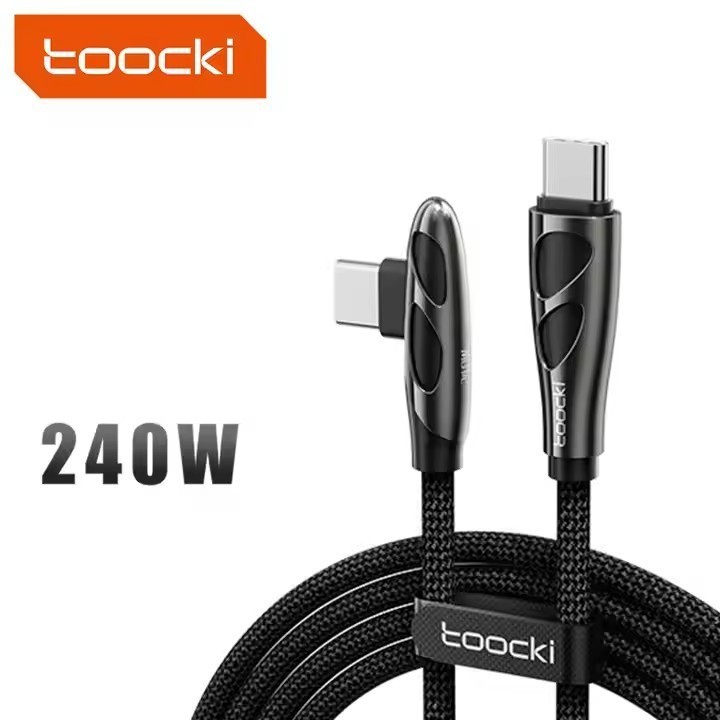 TOOCKI Cable Data Cable Type C Elbow 100W PD Cable 240W