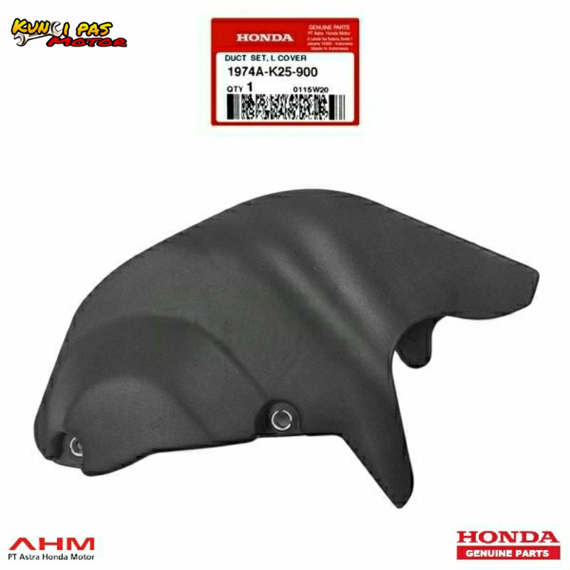 Duct Set L Rumah Keongan Cover Tutup CVT Beat Fi, Scoopy Fi, Vario 110 Fi Stater Kasar K25-900 Origi