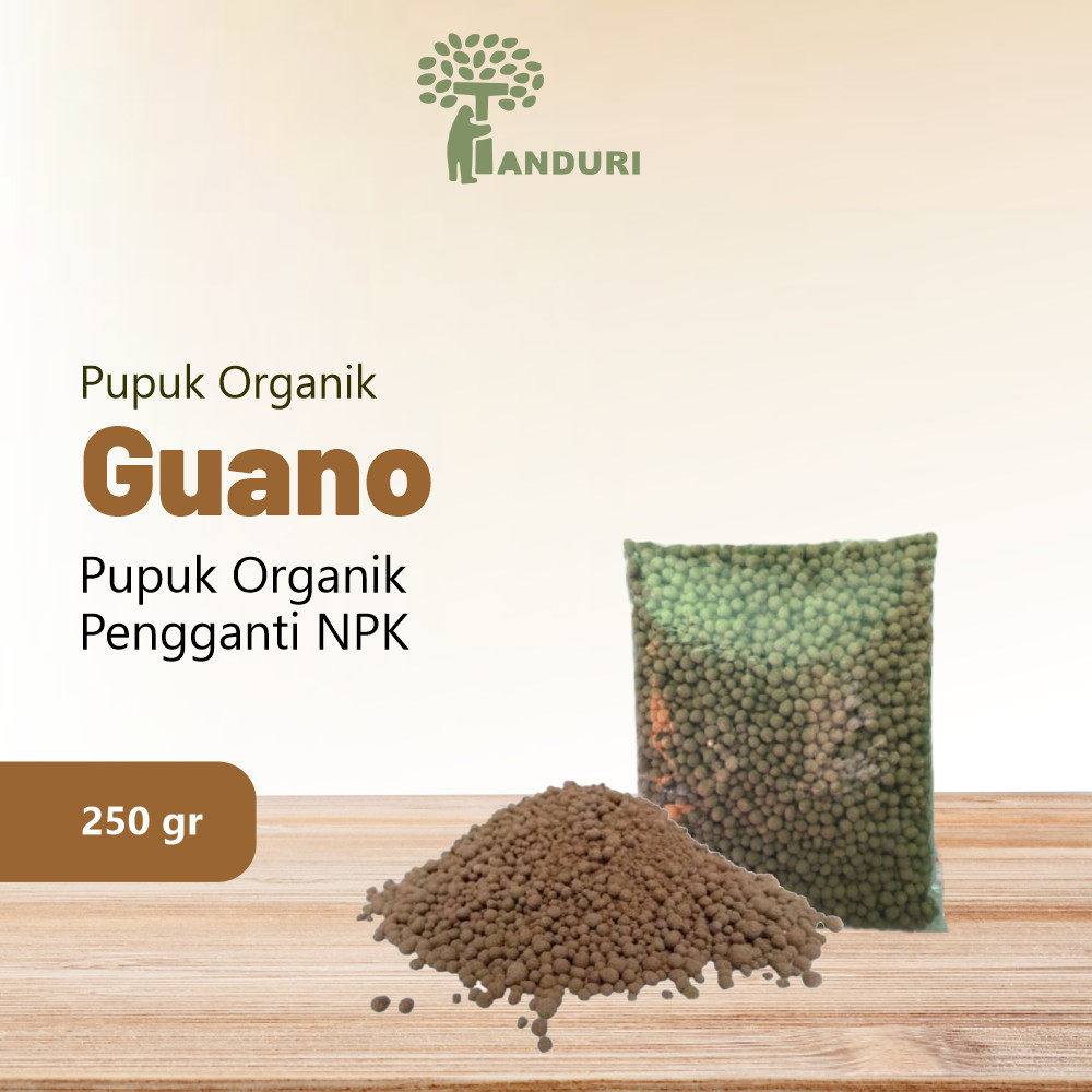 TANDURI - Pupuk Organik Guano 250 gram Pupuk Penyubur Tanah Organik Pupuk Alami Penyubur Tanah Kaya 